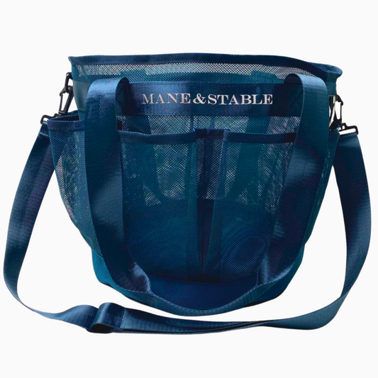 Horse Grooming Tote Bag With Outside Pockets | Royal Blue