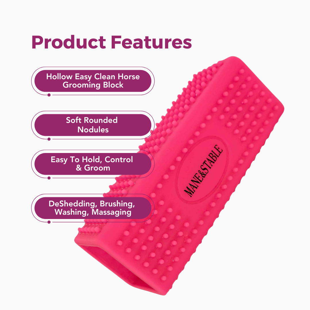 Horse Curry Grooming Block