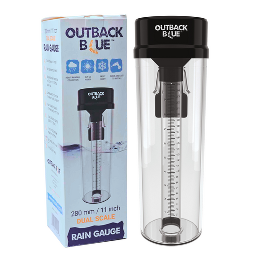 Outback Blue 11" Rain Gauge