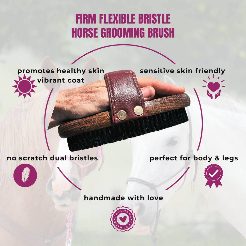 Copper Bristle Horse Grooming Brush