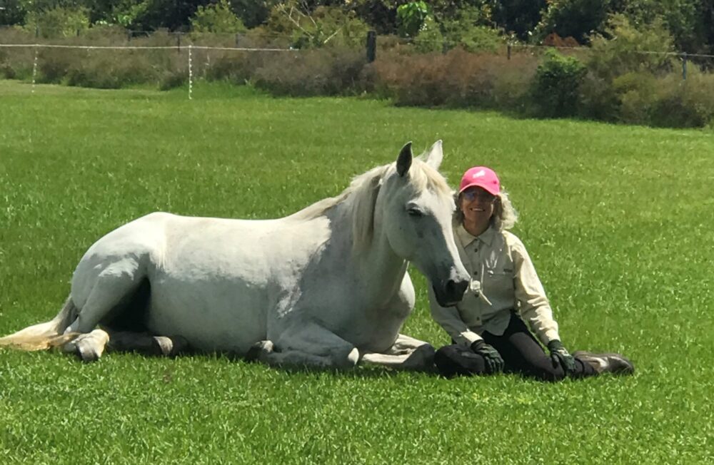 Dawn and Louise relaxing together